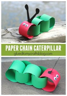 paper chain caterpillar craft for kids to make