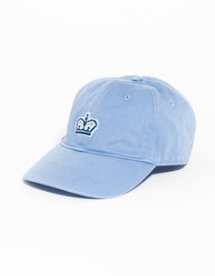 Columbia University Needlepoint Hat | Mens Dress Clothes & Accessories Blue Six-panel Baseball Cap With Embroidered Logo, Blue Cotton 5-panel Baseball Cap, Blue Baseball Cap With Curved Brim And Embroidered Logo, Classic Blue Baseball Cap With Curved Visor, Blue Adjustable Cotton Dad Hat, Blue Cotton 5-panel Snapback Hat, Blue Cotton Snapback Hat With Embroidered Logo, Blue Cotton Snapback Trucker Hat, Classic Blue Snapback Hat With Curved Bill