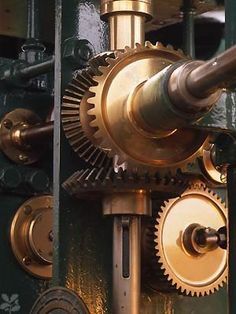 Steampunk Factory, Mechanical Workshop, Gear Wheels, Mechanical Art, Engineering Technology, Dentures, Industrial Revolution, Industrial Art, Mechanical Design