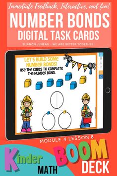 the number bonds task cards for kids to practice numbers with their own hands and fingers