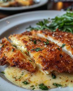 LONGHORN STEAKHOUSE PARMESAN CRUSTED CHICKEN 🧀🍗 Ingredients: Chicken: 4 boneless, skinless chicken breasts Salt and pepper, to taste 2 tbsp olive oil Parmesan Crust: 1 cup grated Parmesan cheese 1 cup panko breadcrumbs 1/4 cup melted butter 1 tsp garlic powder 1 tsp dried oregano 1 tsp dried basil Cheese Sauce: 2 tbsp butter 2 tbsp all-purpose flour 1 cup heavy cream 1 cup grated Parmesan cheese 1/2 cup grated provolone cheese Salt and pepper, to taste Di... Fancy Comfort Food, Anniversary Dinner Ideas, Longhorn Steakhouse, Chicken Parmesan Recipe, Dried Basil, Parmesan Crusted Chicken, Parmesan Crusted, Crusted Chicken, Provolone Cheese