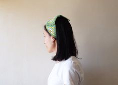 This colorful bandana is a perfect hair accessory with vibrant colors in spring & summer days. Also it may great gift for your loved ones. The headband are made from a quality cotton - acrylic blend yarns ( 55% cotton - 45% acrylic ). ♥ Colors: 6 colors were used for this bandana: Green, emerald, yellow, cyan, beige, mustard yellow♥ This granny square bandana is made in two sizes, S/M and M/L. The green bandana in the picture of size is S/M (Look at the last picture for difference). Please c Multicolor Bandana Headband For Spring, Multicolor Headband Bandana For Spring, Green Headband For Summer Beach, Handmade Headband For Beach, One Size Fits Most, Playful Summer Headband Hair Accessories, Handmade Headband For Beach, Adjustable Headband Headscarf As Gift, Green Headband For Beach In Spring, Green Headband For Beach And Spring Season