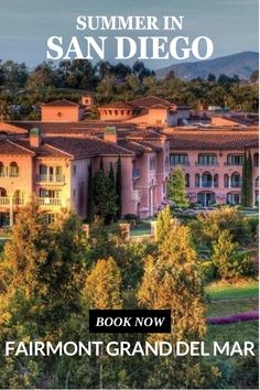 the front cover of a book with an image of houses and mountains in the background