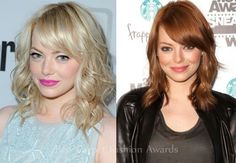 Medium Textured Hair, Emma Stone Hair, Line Bob Haircut, Hairstyles Theme, Red To Blonde, Haircut Types, Strawberry Blonde Hair, Cut Her Hair, Blonde Hair Looks