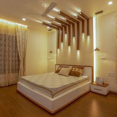 latest wooden false ceiling design for bedroom Bedroom Pop Design, Luxury Ceiling Design, Simple Ceiling Design, New Ceiling Design, Pop Ceiling Design, Bedroom Door Design