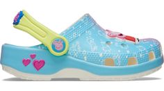 Put some Peppa in your little one’s step in the Peppa Pig Classic Clog. Your little piggies will love to take these clogs on adventures near and far. With features like Iconic Crocs Comfort™, sweet character Jibbitz™ charms, and plenty of extra room for their own personalization, your little ones can oink, giggle, and play all day long in comfort and style.  Toddlers' Peppa Pig Classic Clog Details:    Lightweight upper  Pivoting heel straps for a more secure fit  Easy on, easy off  Easy to clea Toddler Crocs, Kids Athletic, Play All Day, Extra Room, Clogs Shoes, Athletic Sneakers, Peppa Pig, Strap Heels, New Friends