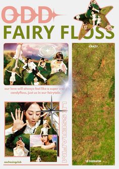 LE SSERAFIM  ♡Our Love will always feel like a super crazy candyFLOSS, just us in our fairytale♡  ODD FAIRY FLOSS🧚‍♀️💞🌱🍭  CRAZY 2024.08.30  #lesserafim #sakura #chaewon #yunjin #kazuha #eunchae #kpop #graphic #graphicdesign #gfx #gfxdesign #pepsi #kpopedit #design #poster #posterdesigns Lesserafim Poster Prints, Kpop Graphic, Lesserafim Sakura, Graphic Posters, Fairy Floss, Wallpaper Y2k, Just Us, Graphic Poster