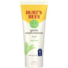 Improve your skins moisture barrier over time when you cleanse with this cream cleanser, which gently removes dirt, oil and makeup without stripping the skin of crucial moisture. Sensitive skin has a depleted moisture barrier, which may allow irritants to trigger redness. This 98.9% natural origin face cleanser formula has received the National Eczema Association Seal of Acceptance and is formulated without parabens, phthalates, petrolatum or SLS, and it is never tested on animals. Its easy to a Cleanser For Sensitive Skin, Natural Face Cleanser, Natural Skincare Brands, Sensitive Skin Care, Cream Cleanser, Skin Care Brands, Skin Cleanser Products, Burt's Bees, Facial Cream