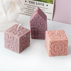 Vine cube candle silicone mold-Embossed flower candle mold-Scented candle mold-Nordic style house shape candle mold-home decoration 1> Size: Please refer to the picture 2> Quantity: 1 pc per list, come with only the mold, do not have any samples. 3> Suitable for candle making 4> It is recommended to use beeswax and soy wax to make candles by mixing them in a ratio of 1:1 Here are more candle molds you might like, Please click on the following link: https://www.etsy.com/shop/Kissrose?ref=seller-p Candle Molds Silicone, Adult Activities, Cube Candle, Halloween Mold, Molds Silicone, Silicone Candle Molds, Flower Molding, Candle Making Supplies, Candle Mold