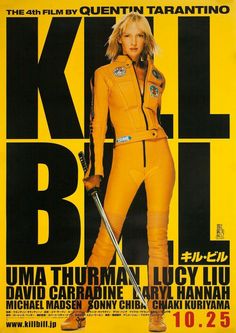 the poster for kill bill starring uma thurma lucky lu