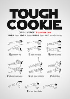 a poster with instructions for how to do a tough cookie