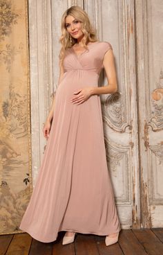 blush dress maxi francesca maternity dresses evening clothes wear party clothing tiffany rose wedding Pregnant Party Dress, Elegant Maternity Dresses, Cute Maternity Clothes, Cocktail Dress Maternity, Dress For Pregnant Women, Party Dress Inspiration, Maternity Evening Dress