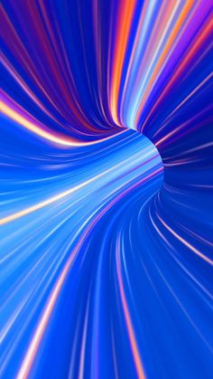 an abstract background with blue and orange lines