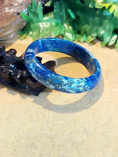 DJade-New 60mm Natural Beautiful Blue Lapis Lazuli Gemstone Crystal Bangle 手镯 Best Gift Item size: (Manual measurement,please allow +- 0.5mm size difference) Bangle size (approx): 60.3mm x 15.5mm x 7.9mm The item pictured is the exact one you will receive. Thank you. Cheap Blue Crystal Bangle Bracelet, Cheap Handmade Blue Bangle, Lapis Lazuli Gemstone, Blue Lapis Lazuli, Crystal Bangle, Size Difference, Blue Lapis, Blue Springs, Jade Beads