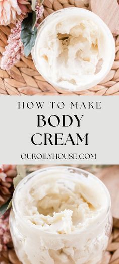 Homemade Body Cream Recipes, Body Butter Recipe Homemade