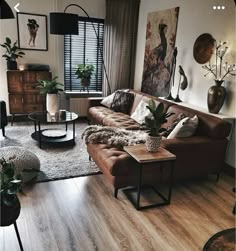 a living room filled with furniture and decor