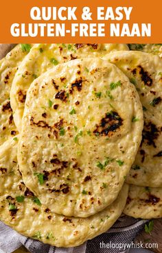 homemade gluten - free naan is the best way to use up leftover bread