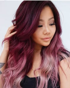 31 Best Maroon Hair Color Ideas of 2022 Pelo Color Vino, Baylage Hair, Maroon Hair, Red Ombre Hair, Hair Color Burgundy, Black Ombre, Burgundy Hair, Hair Makeover, Ombre Hair Color