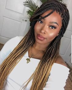 Small Box Braids Hairstyles, Ombre Braids, Small Box Braids, Ombre Braid, Medium Box Braids, Crochet Box Braids, African Hair Braiding Styles, Long Box Braids, Box Braids Hairstyles For Black Women