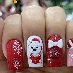 Holiday Nails Winter Christmas Red, Holiday Nails Winter Christmas, Nails Navidad, Nails Winter Christmas, Winter Christmas Nails, Pedicure Tips