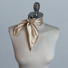 Simple and elegant neck scarf. Made of soft satin.  Color: beige (other colors are available) Size: 50 x 50 cm We have matching bags and other accessories in our Etsy Shop! We accept credit cards! Chic Rectangular Silk Scarf As A Gift, Chic Rectangular Silk Scarf For Gifts, Chic Gold Silk Scarves, Chic Gold Silk Scarf, Elegant Rectangular Silk Scarf For Gifts, Elegant Rectangular Silk Scarf For Gift, Elegant Rectangular Silk Scarf As Gift, Elegant Rectangular Silk Scarf Gift, Silk Scarves Perfect For Gifts