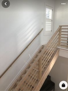 the stairs are made of wood and have no railings