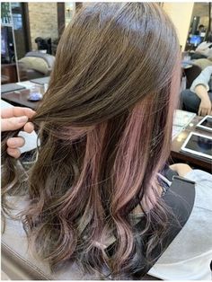 Hair Cut, Brown Hair, Highlights, Hair, Pink