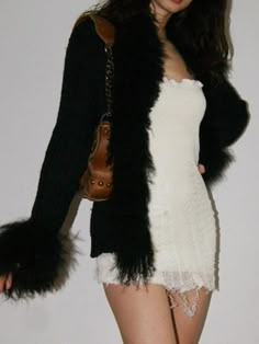 ⚡️Buy Fur Collar Cardigan Sweater Black L at the lowest price in Sweaters at AnotherChill.com. Check reviews and buyFaux Fur Collar Cardigan today. *Material: Made of 85% cotton and 15% polyester. Skin-friendly, warm, soft, and stretch, give you a comfortable wearing feeling. *Features: The cardigan for women features a faux fur collar, button-up, open front, long sleeve, solid colors, and ribbed. Women's cardigan sweaters, fall fashion for women 2021, cute fall clothes for women. * Suitable for Cute Fall Clothes, Fur Collar Cardigan, Fall Clothes For Women, Thick Knit Cardigan, Spring Knitwear, Autumn Outwear, Sweaters Fall, Fur Cardigan, Cardigan Outfit