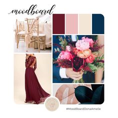 the mood board is filled with different colors