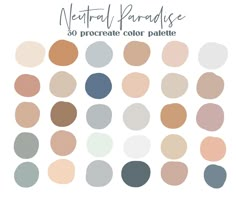 the neutral color palette for neutral paradise