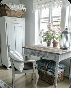 an image of a table and chair in a room with the caption read more about shabby chic