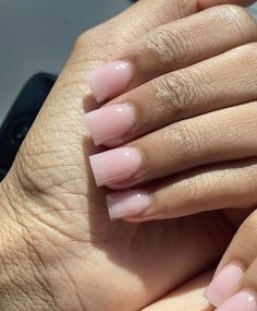 Nails Milky Pink, Nails Milky, Milky Pink, Milky Nails, Girly Acrylic Nails, Work Nails, Simple Acrylic Nails, Pink Square, Short Square Acrylic Nails