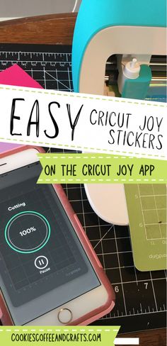 an easy cricut joy sticker is on the cricut joy app