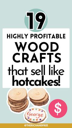 wood crafts that sell like hotcakes with text overlay saying, highly portable wood crafts that sell like hotcakes