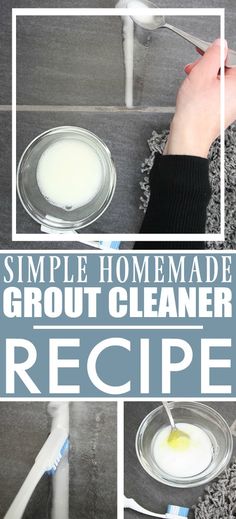 simple homemade grout cleaner recipe