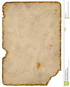 an old paper with some stains on it stock photo - image 349784