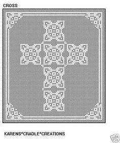 a cross is shown in the middle of a pattern