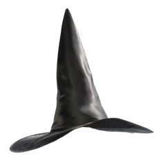 This iconic black witch hat is the quintessential accessory for any Halloween costume, adding a blend of enchantment and mystique to your ensemble. Crafted from 100% polyester with a satin finish, the hat boasts a sleek, lustrous appearance that complements any witchy wardrobe. Standing at 18 inches tall and equally wide at the brim, its pointed top and broad brim create a striking silhouette that's both classic and timeless. Perfect for Halloween parties, trick-or-treating, or costume events, t Black Witchy Wide Brim Costume Accessories, Witchy Wide Brim Costume Accessories, Black Costume Accessories With Curved Brim For Costume Party, Witchy Halloween Costume Accessories With Curved Brim, Diy Witch Costume, Witch Costume Diy, Home Halloween Costumes, Witchy Wardrobe, Diy Witch