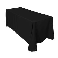 a black tablecloth on a white background