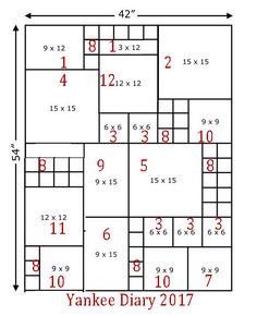 the floor plan for an office building with three floors and four windows, including one room