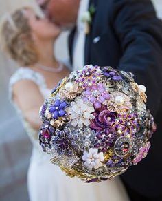 a bride and groom kissing in front of a wedding photo on instagram, with the caption's tweet below