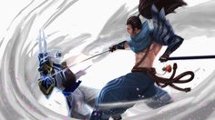 Wallpaper Lol, League Of Legends Yasuo, Yasuo League, Samurai Concept, Hanzo Shimada, Miyamoto Musashi, Riot Games, Who Will Win, Lol League Of Legends