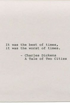 a piece of paper with an image of charles dickens's quote on it