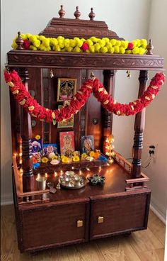 Wooden Mandir, Mandir For Home, Mandir Decoration, Puja Mandir, Wooden Temple, Temple Design For Home, Pooja Mandir, Pooja Room Door Design, Pooja Room Design