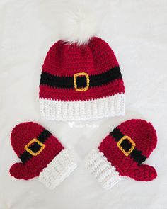 Crochet Santa Hat Free Pattern - Crochet For You Crochet Santa Hat Applique, Crochet Santa Hat Free Pattern, Flower Applique Patterns, Santa Hat Pattern, Crochet Santa Hat, Crochet Toys Free Patterns, Hats Crochet, Crochet Toys Free, Crochet Kids Hats