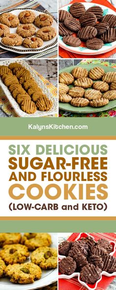 six delicious sugar - free and flourless cookies that are low carb and keto