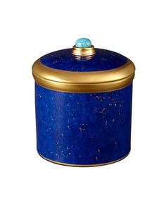 l'objet lapis candle blue Lilin Aroma, Sandakan, Round Candles, Porcelain Candle, Gold Candle, Decor Candles, Gold Candles, Limoges Porcelain, Blue Candles