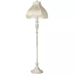 a white floor lamp on a white background