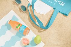 Sailboat Tea on Behance Beach Product Photography Ideas, Beach Bag Product Photography, Beach Product Photography With Model, Beach Theme Product Photography, Vacation Brand Sunscreen, Cold Brew Tea, Beach Sport, Chic Logo, Brew Tea