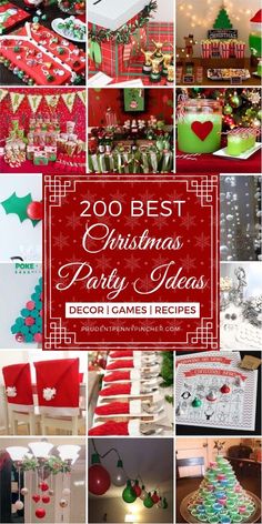 christmas party ideas with red and green decorations